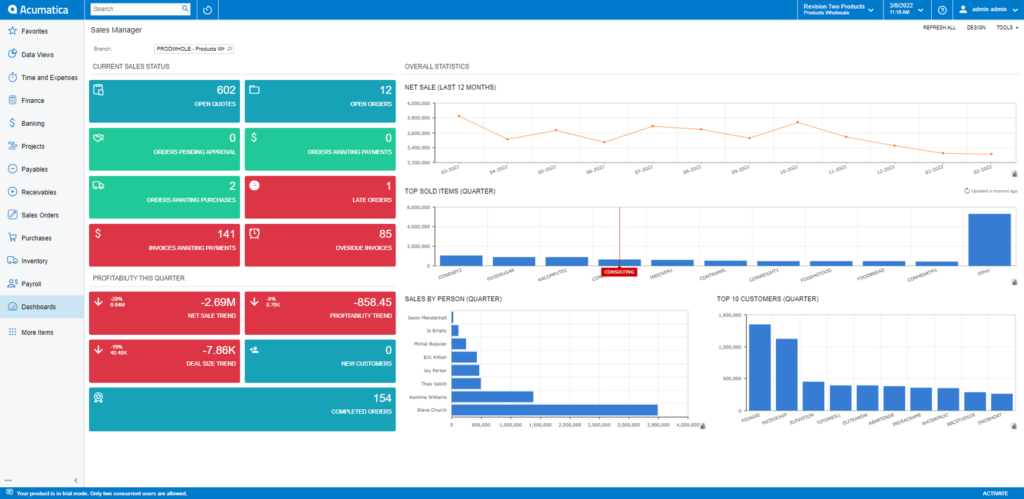 Acumatica Cloud ERP Software Reviews