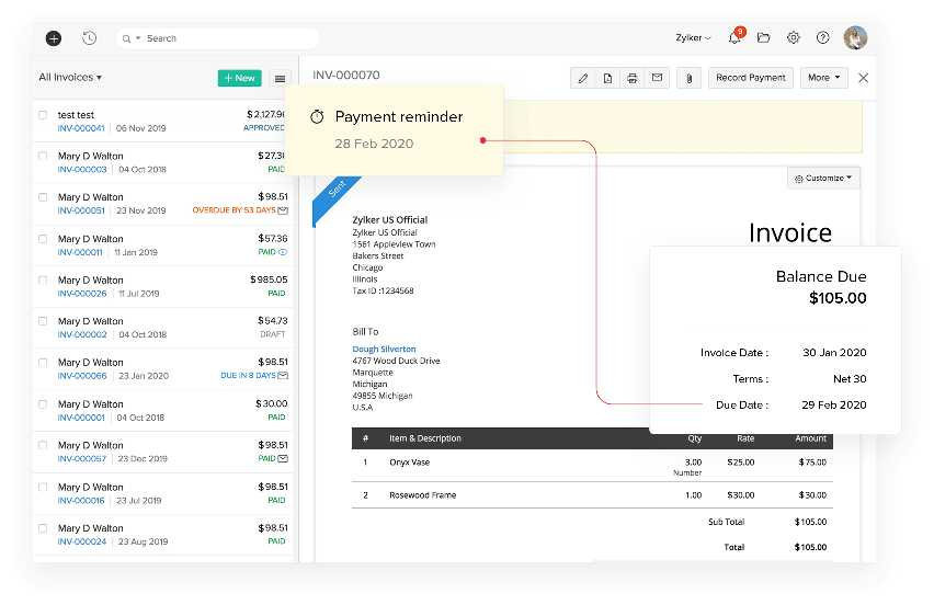 Zoho Books Accounting Software